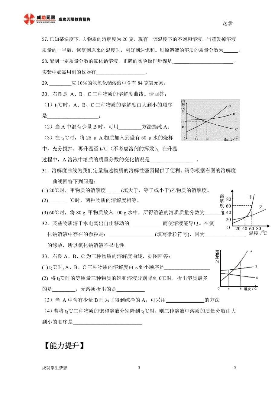 第35讲  溶质的质量分数_第5页