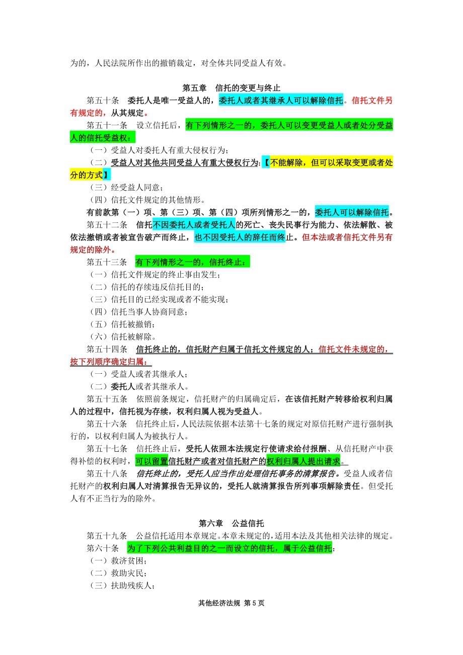 未在经济法、金融基础和投行业务实务中的法规标准_第5页