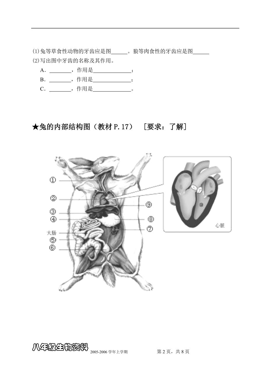 八年级上册生物总复习(重点图形汇总)_第2页