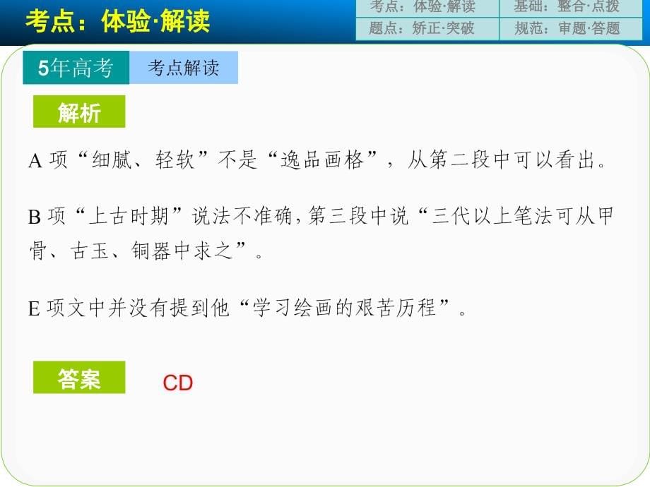 创新设计高考语文一轮复习配套课件现代文阅读    高频考点_第5页