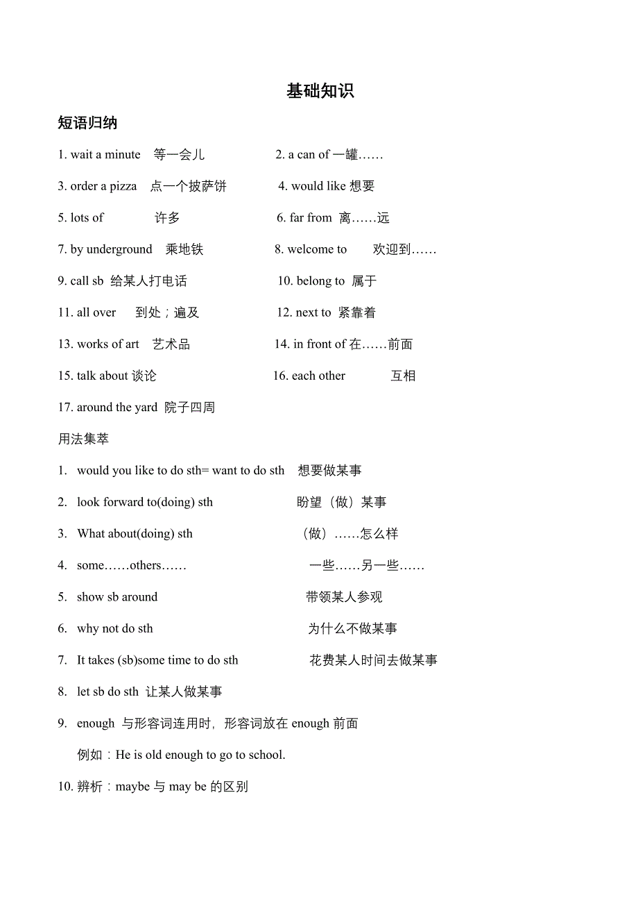 新版译林英语7b unit3知识点_第1页