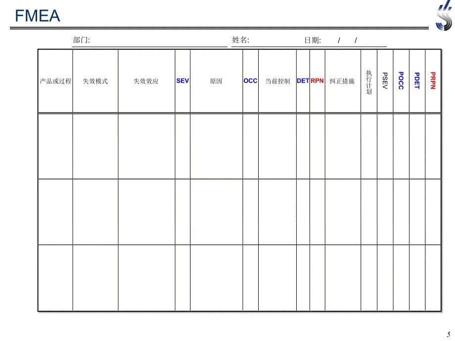 六西格玛表格_第5页