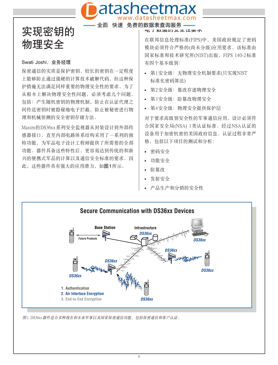 通信网络-实现密钥的物理安全_第1页