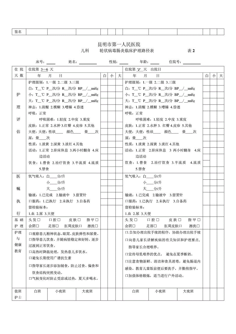 轮状病毒临床护理路径_第2页