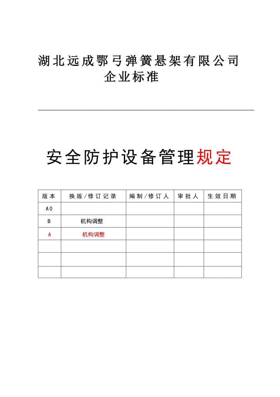 安全防护设备管理规定(已修改)_第1页