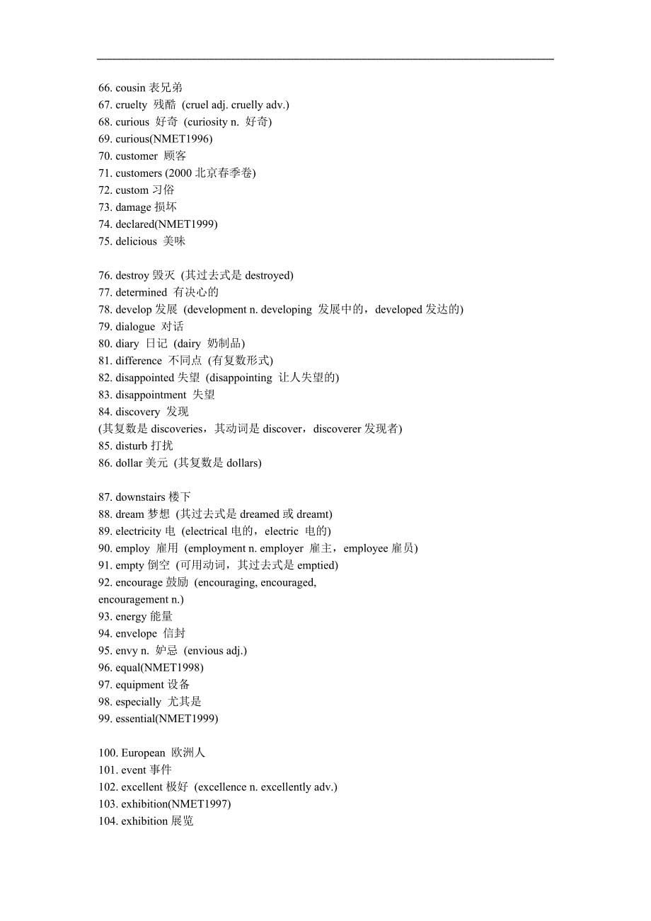 英语语法2012高考英语单词拼写必背全表_第5页