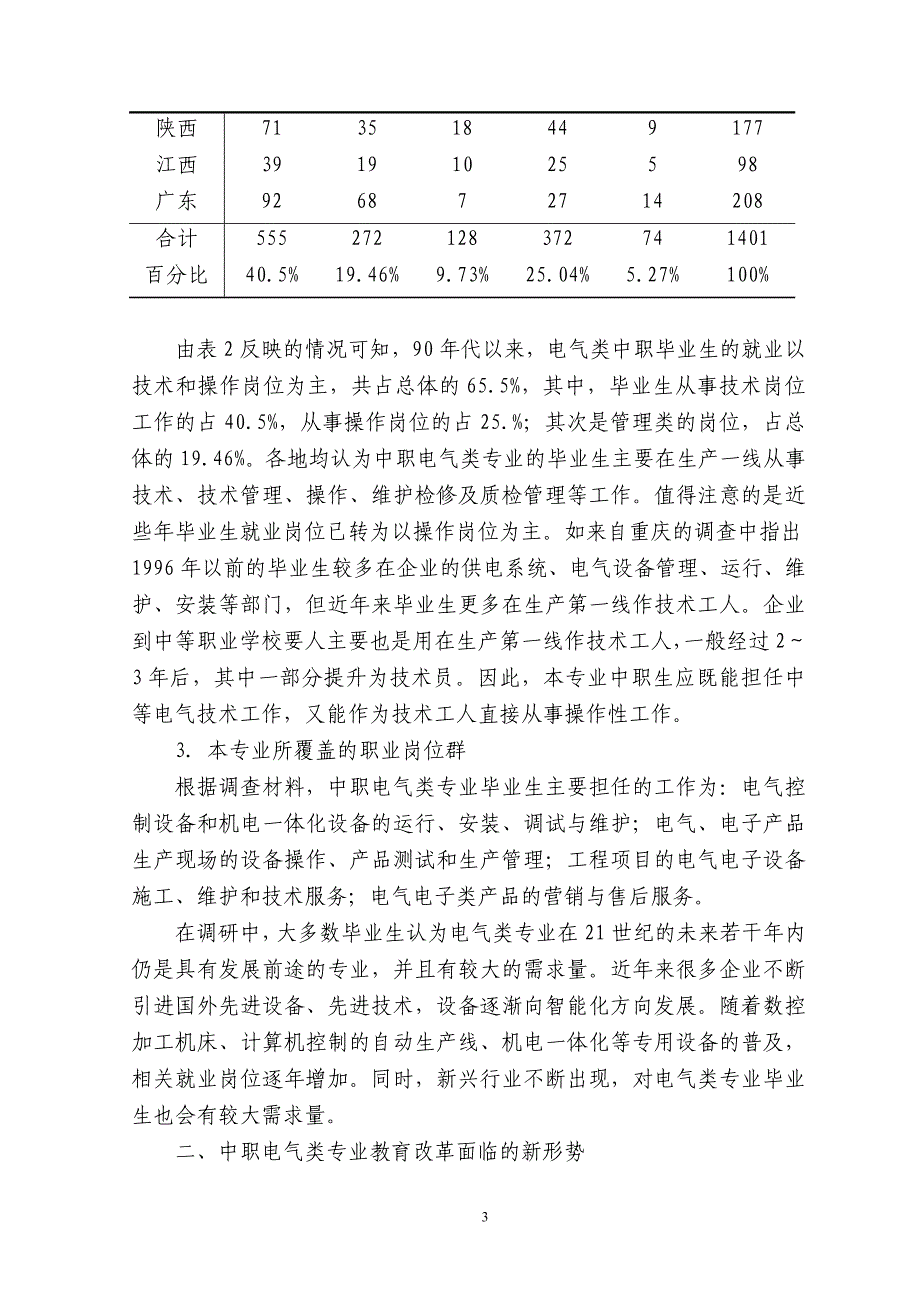 电气运行与控制专业教学指导方案研究与开发报告 - 中等职业学校_第3页