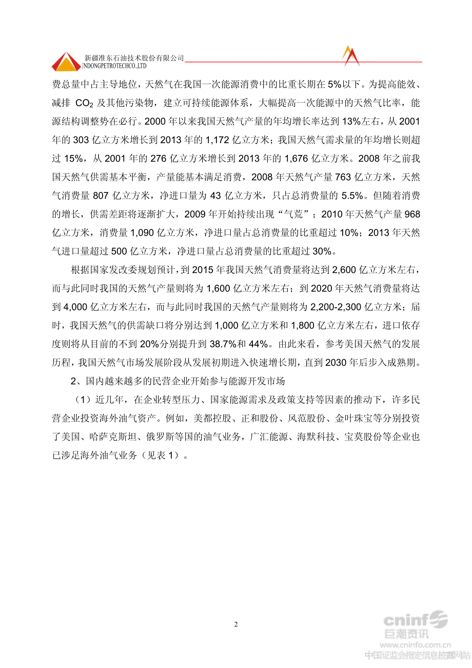 关于非公开发行股票募集资金投资项目的可行性报告_第2页