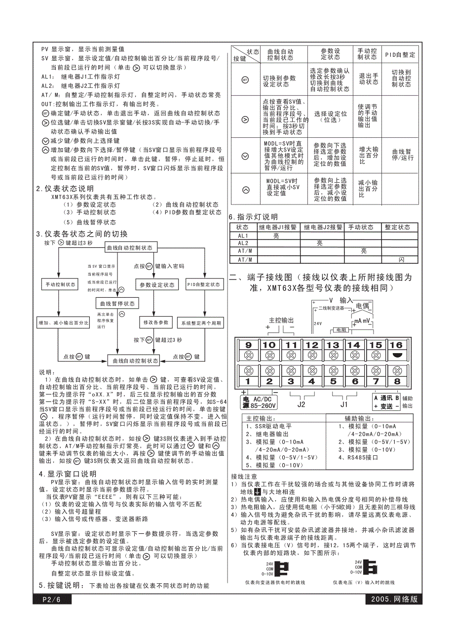 xmt63x智能可编程调节器_第2页