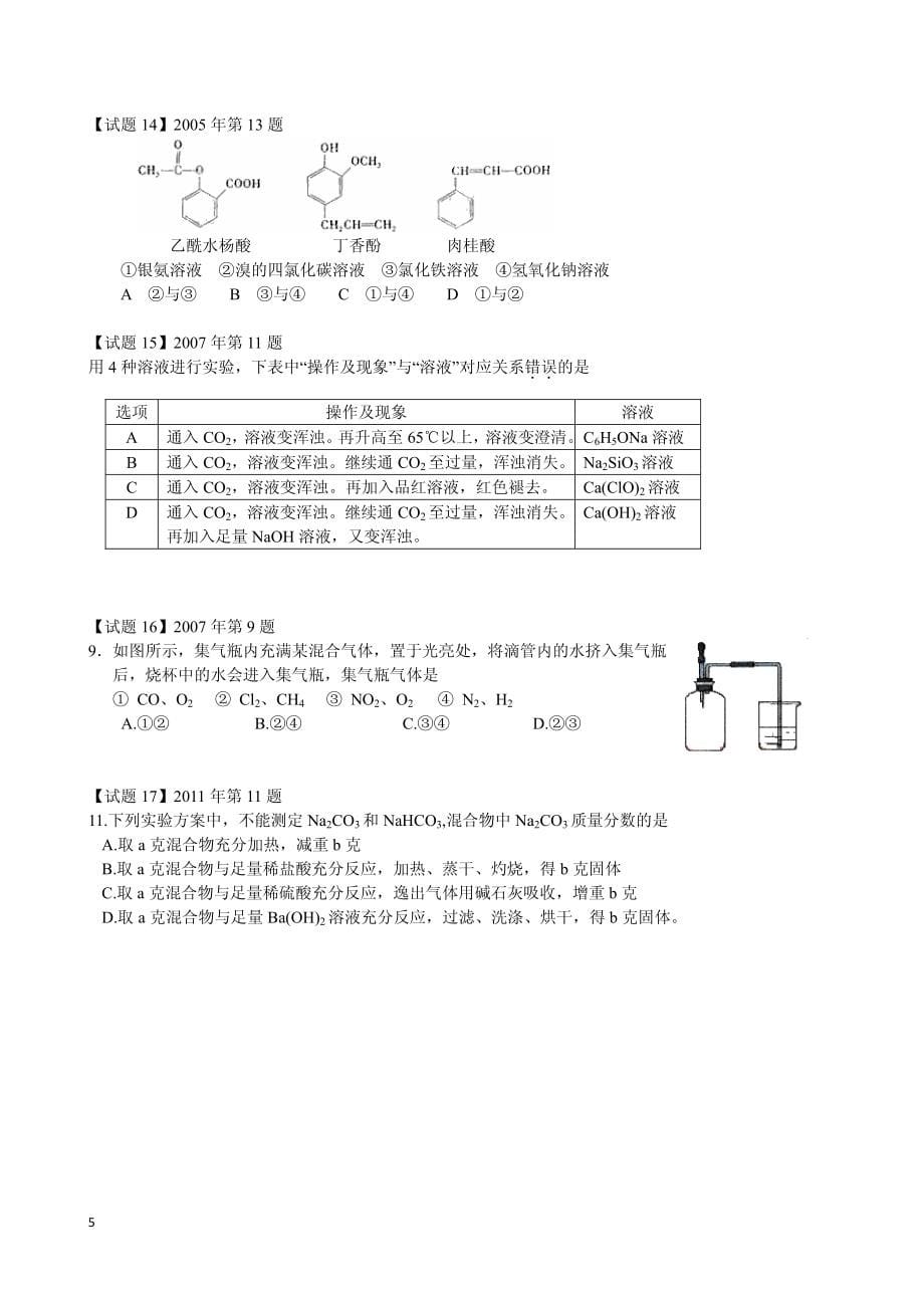 考前必读-化学题_第5页