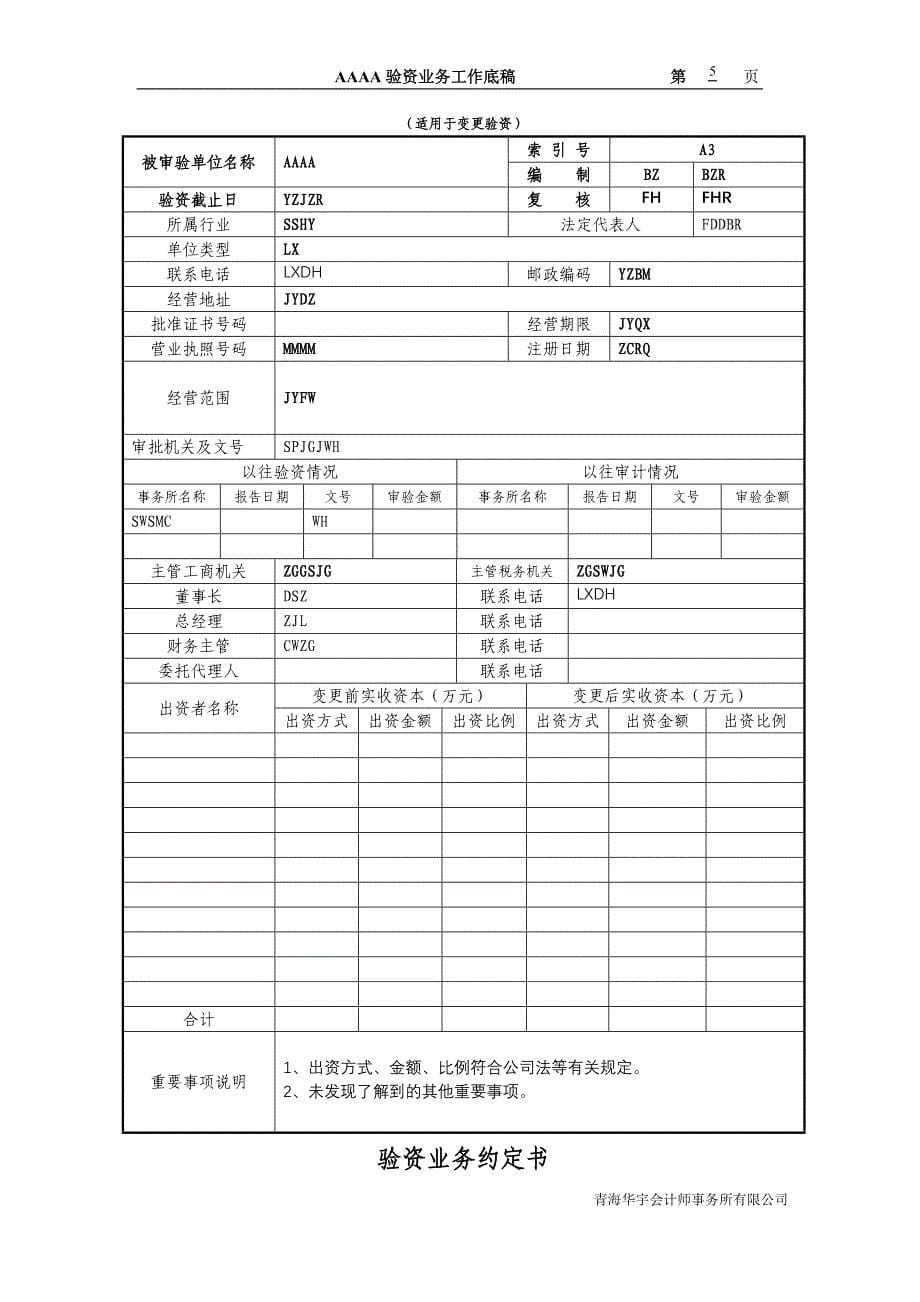 变更验资工作底稿标准格式_第5页