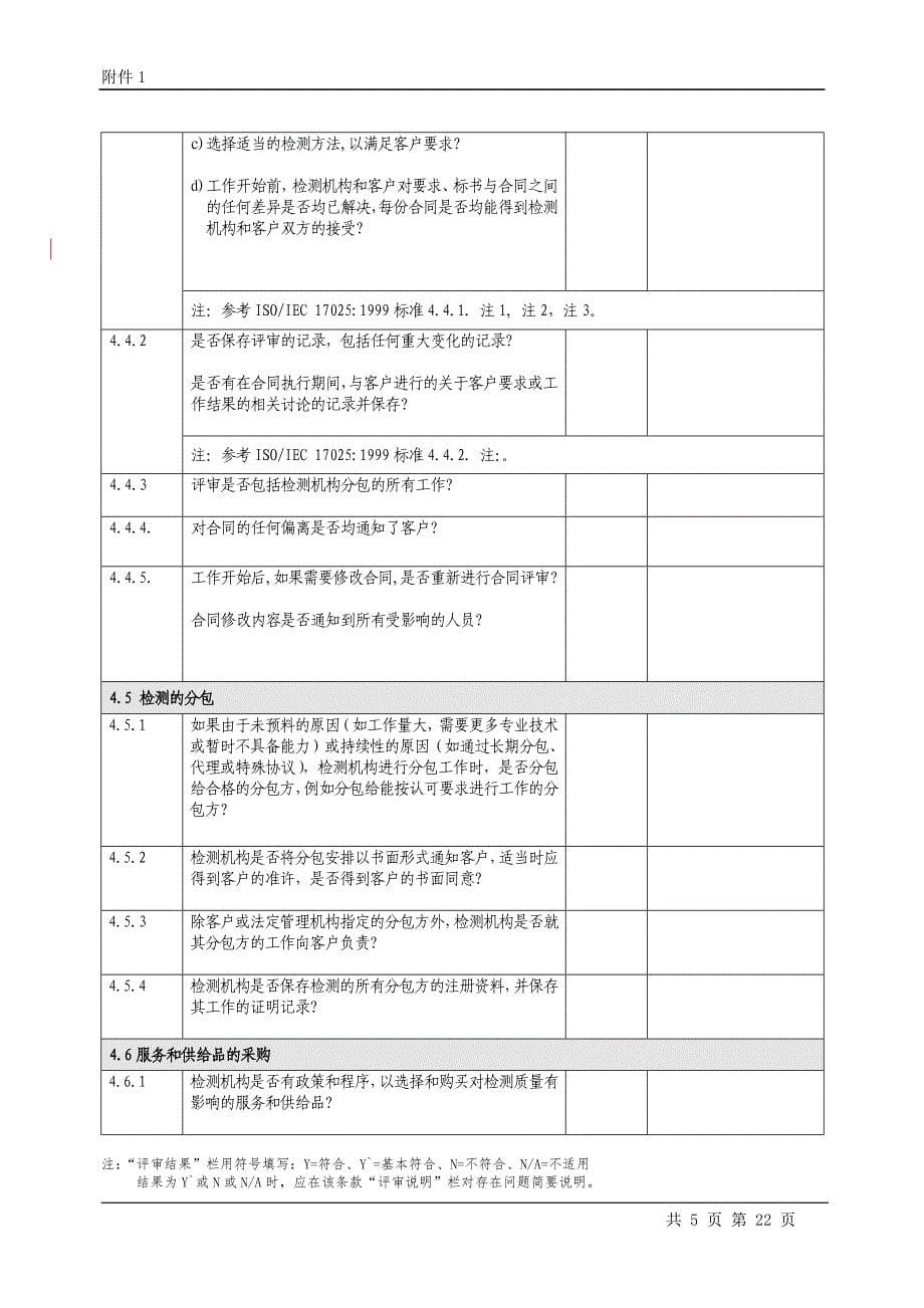 《医疗器械检测机构现场评审核查表》_第5页