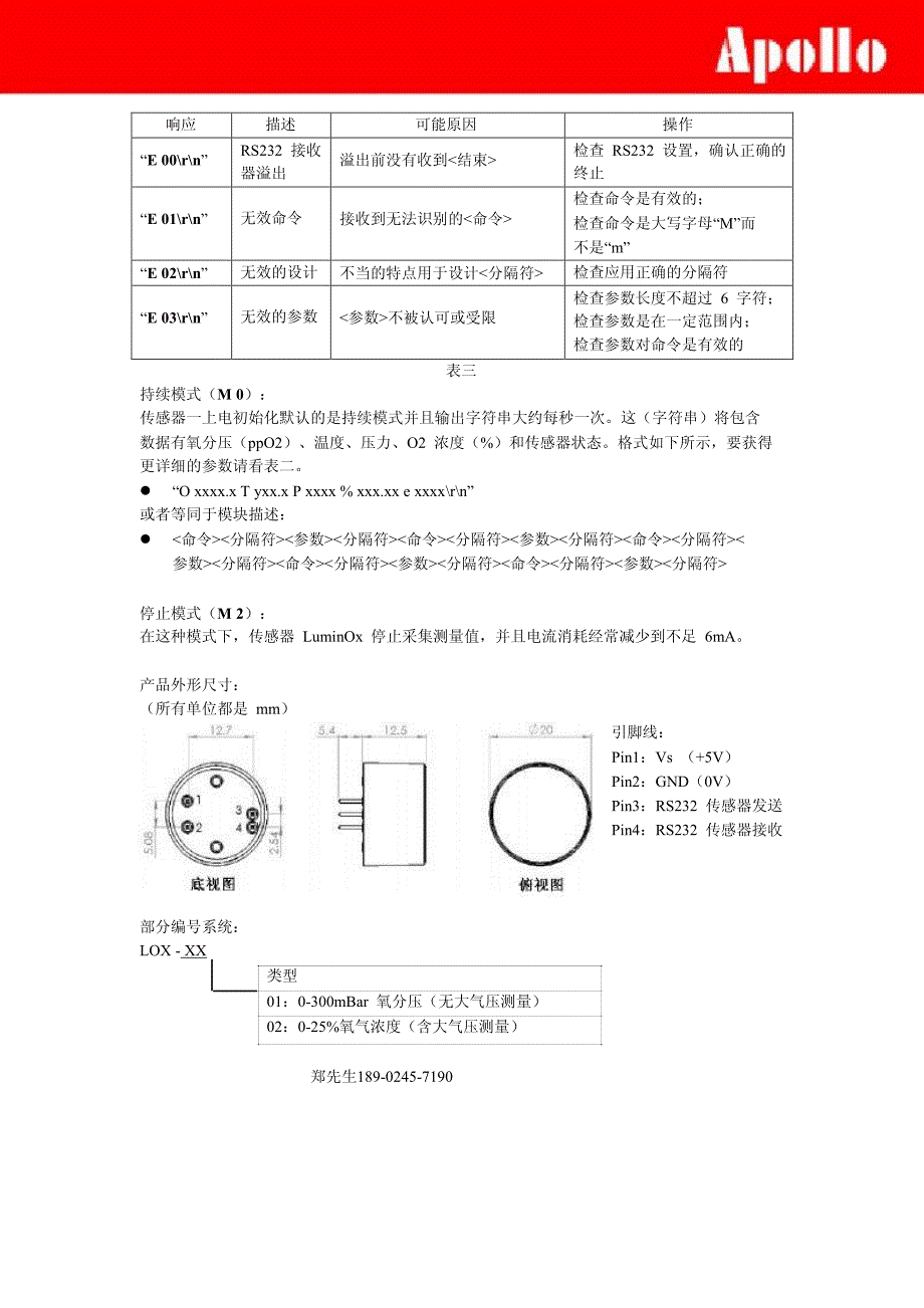 高精度光学氧气传感器luminox_第4页