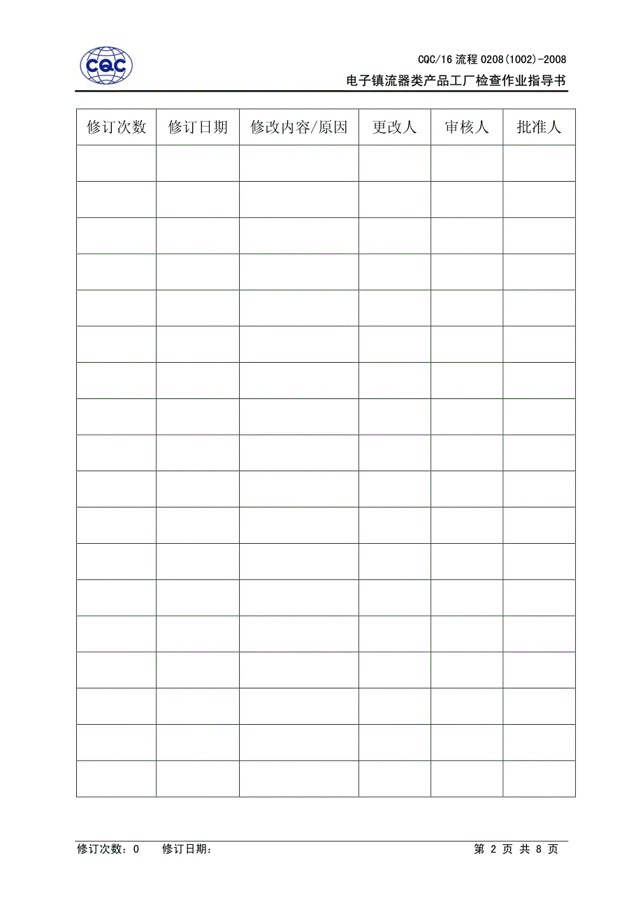 电子镇流器类产品工厂检查作业指导书_第2页