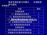 高考生物总复习 生物的变异与进化