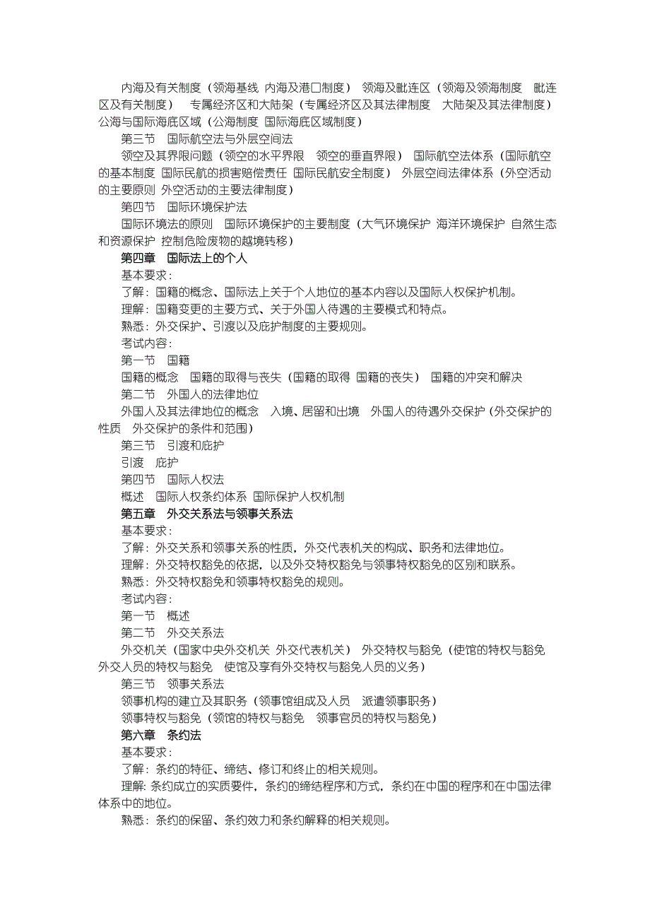 2008年国家司法考试大纲-国际法_第2页