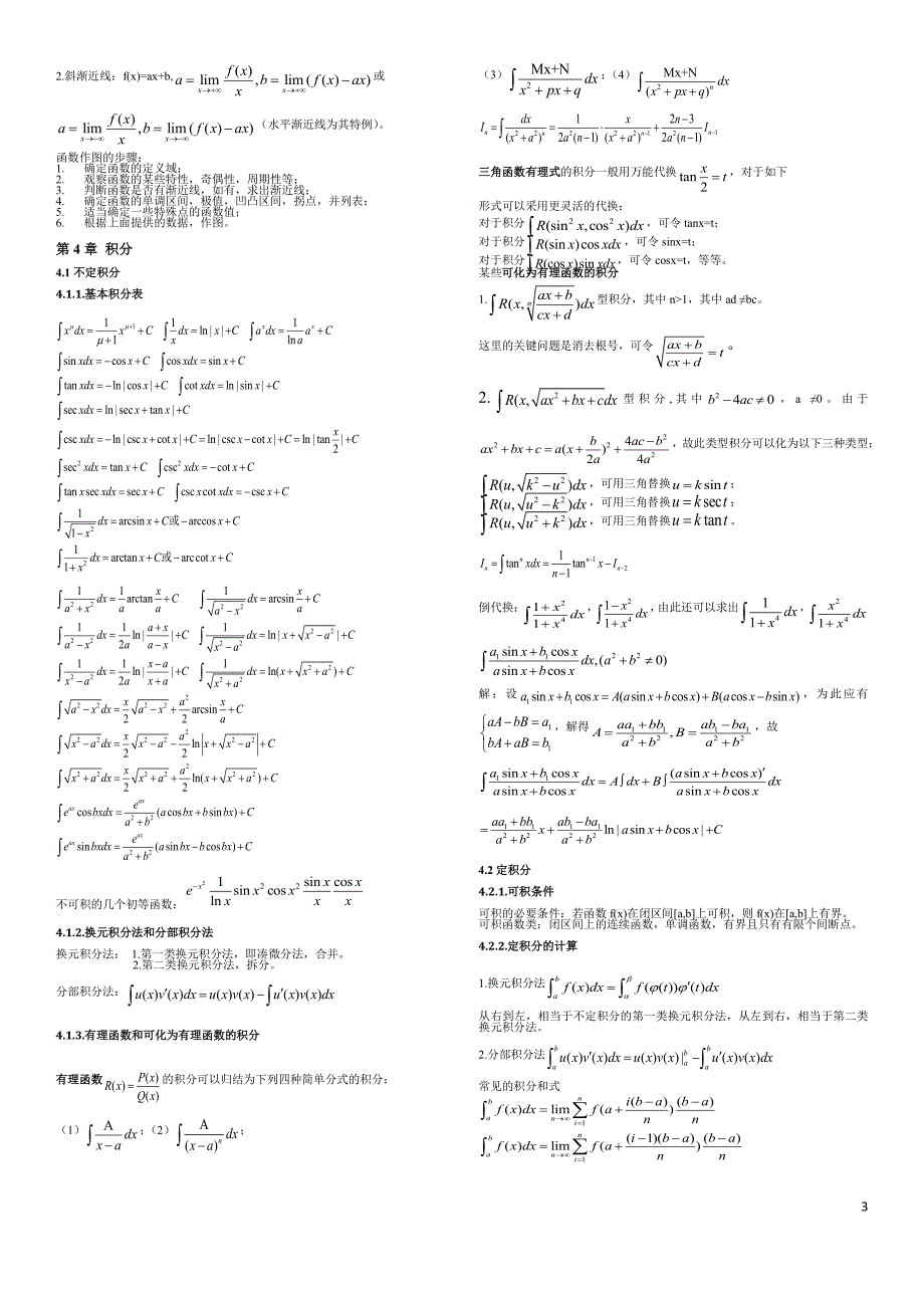 【考研精品资料】考研数学笔记_第3页