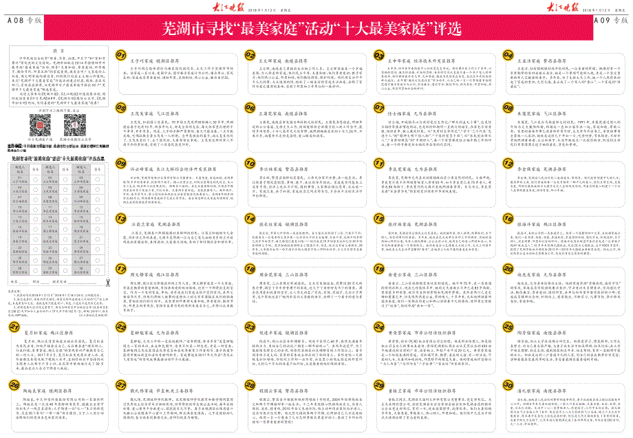 芜湖市寻找最美家庭活动十大最美家庭评选_第1页