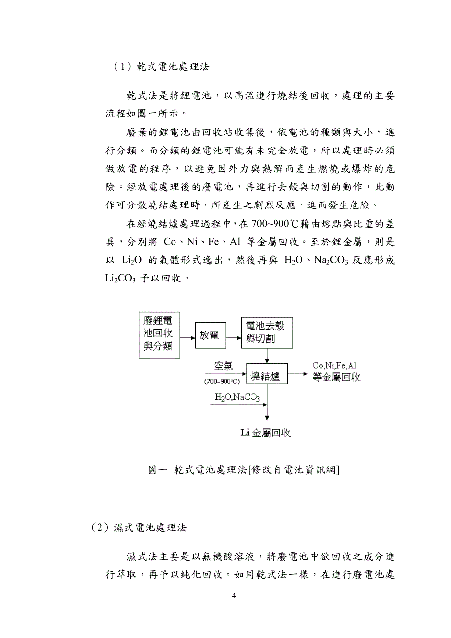 废电池及废料中资源再生提炼钴配置锂二次电池材料_第4页