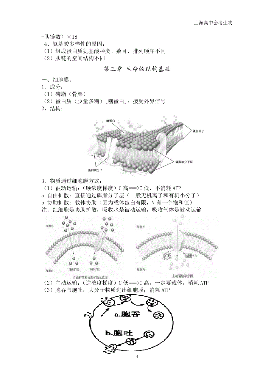 上海高中生物会考总结_第4页