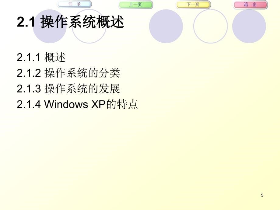 第二章 Windows XP操作系统_第5页