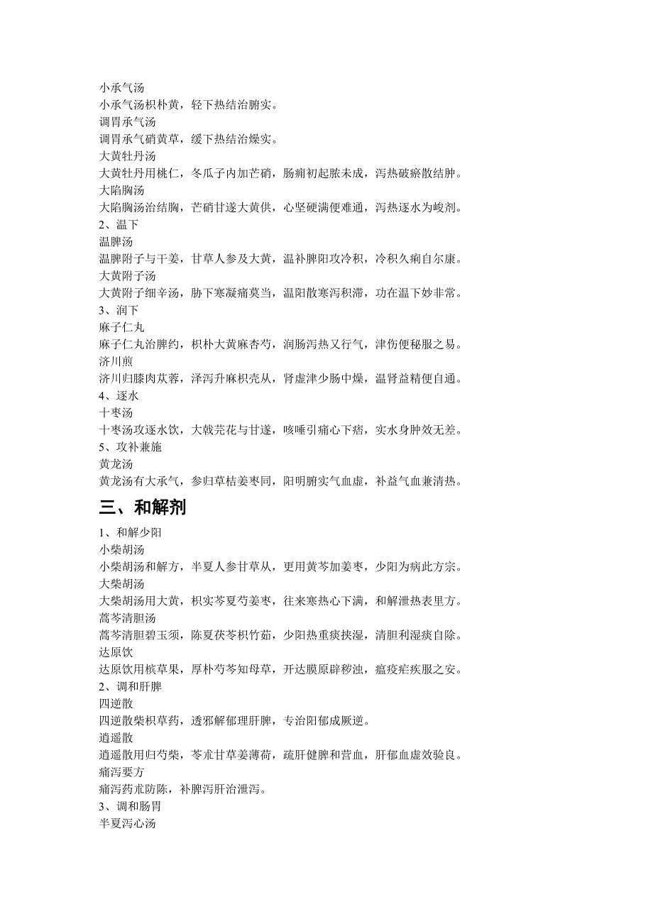 中西医结合医师考试各科重点总结方剂学(必背)_第2页