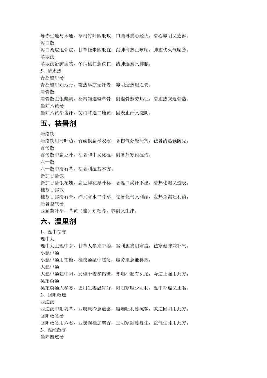 中西医结合医师考试各科重点总结方剂学(必背)_第4页