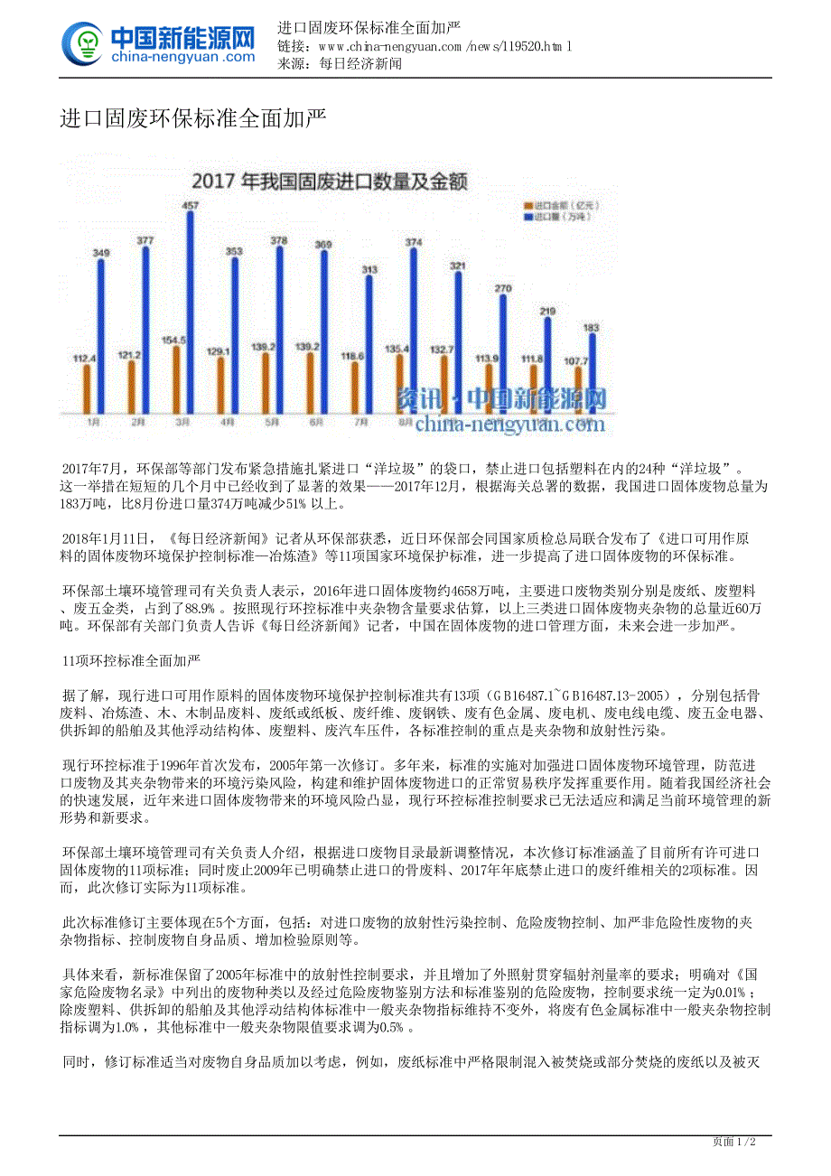 进口固废环保标准全面加严_第1页