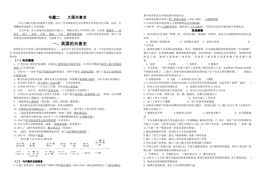 中考复习专题大国兴衰史_第1页