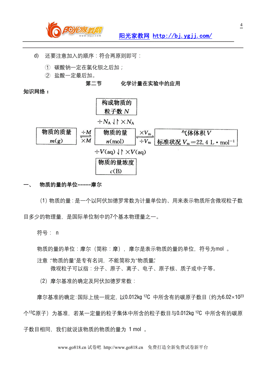 优秀老师推荐化学复习必备精品高一化学必修一复习提纲_第4页