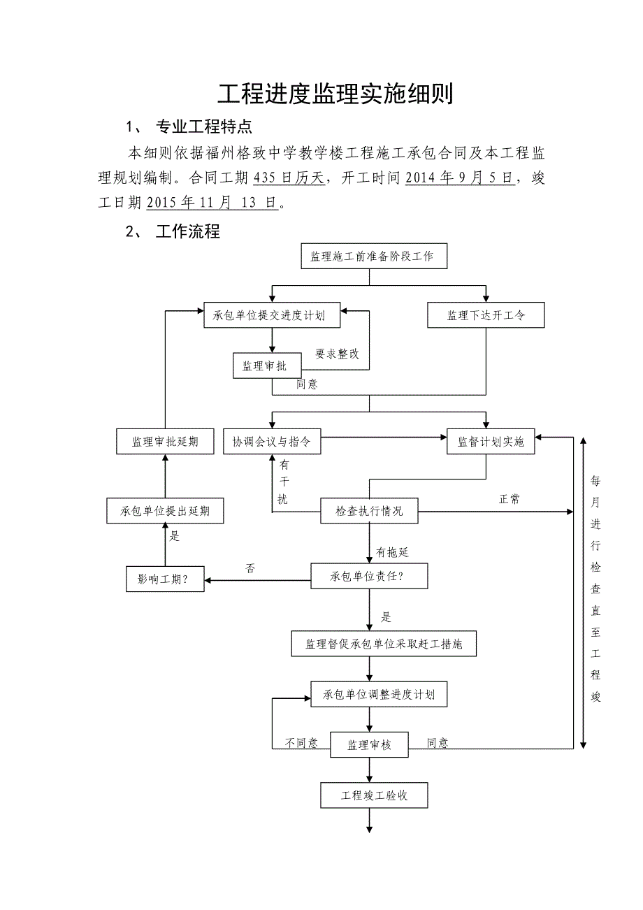 教学楼工程进度控制监理实施细则_第2页