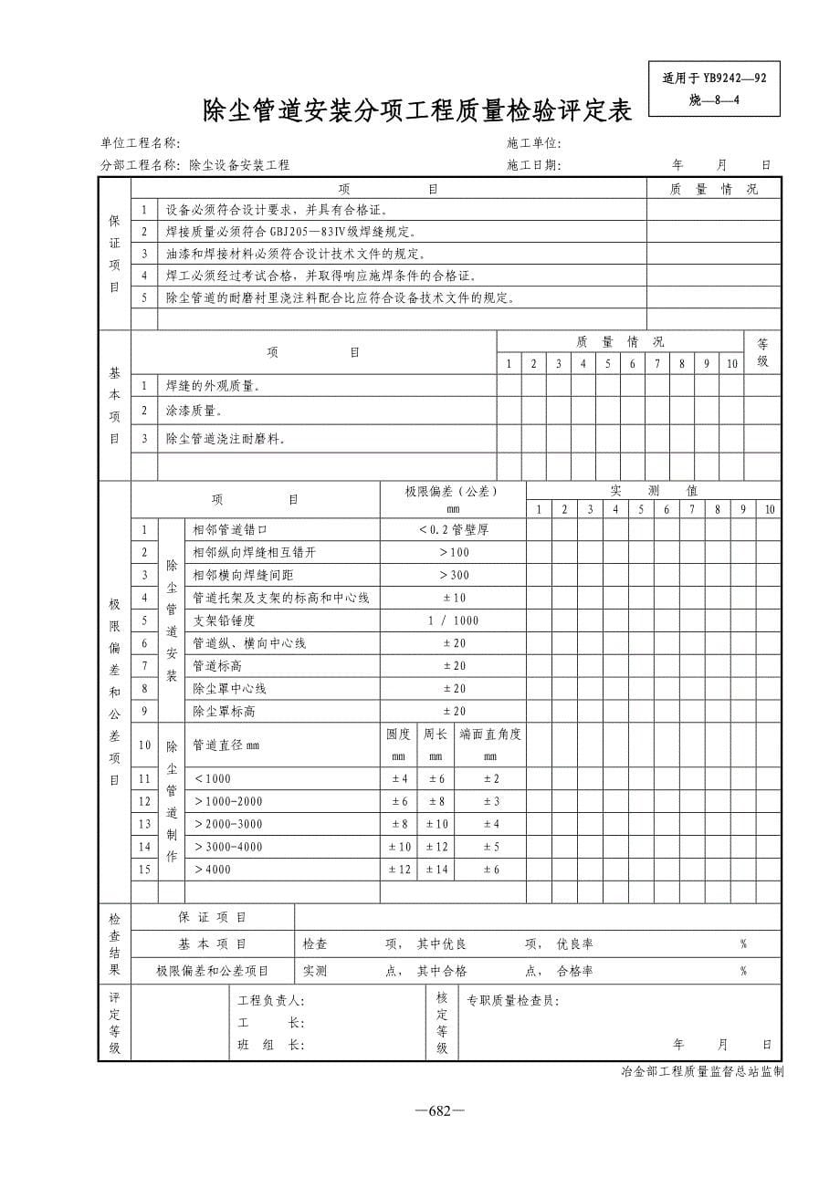 除尘设备工程表格_第5页