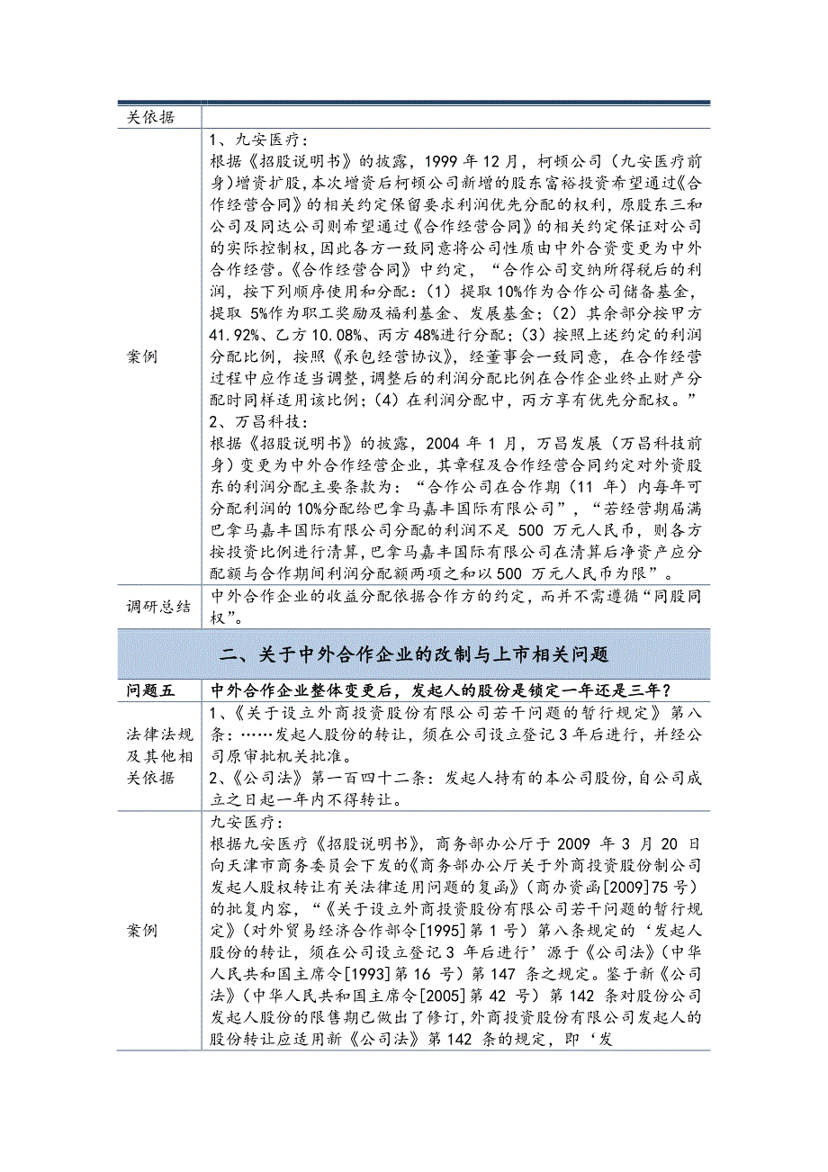 关于中外合作企业设立、存续、改制及上市相关问题总结_第4页