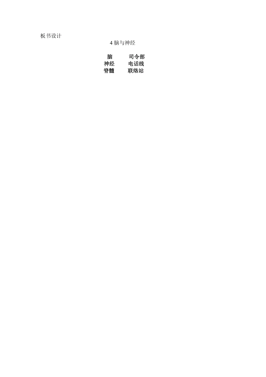 青岛版科学五下《脑与神经》教案_第3页