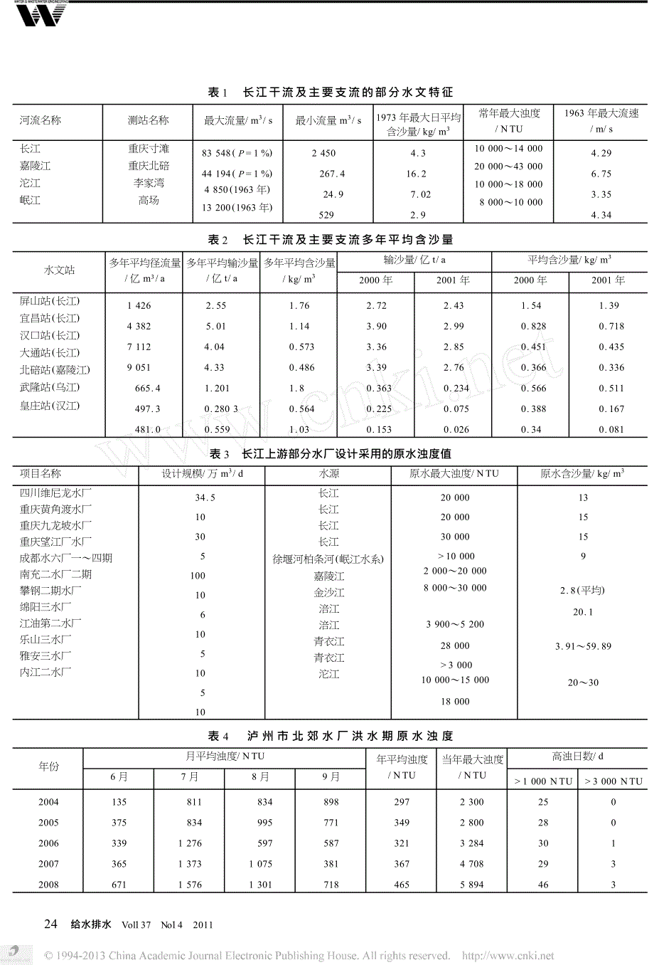 长江上游高浊度原水及处理技术_第2页