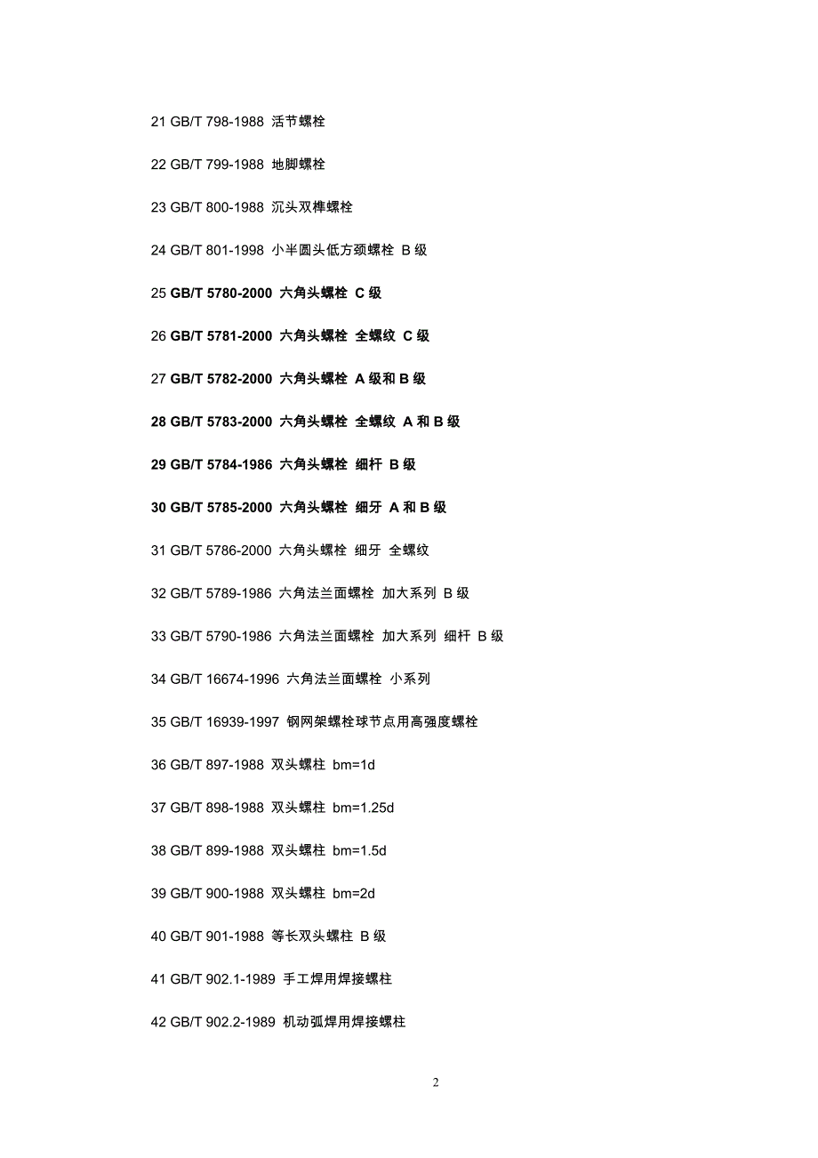 紧固件产品标准号汇总_第2页