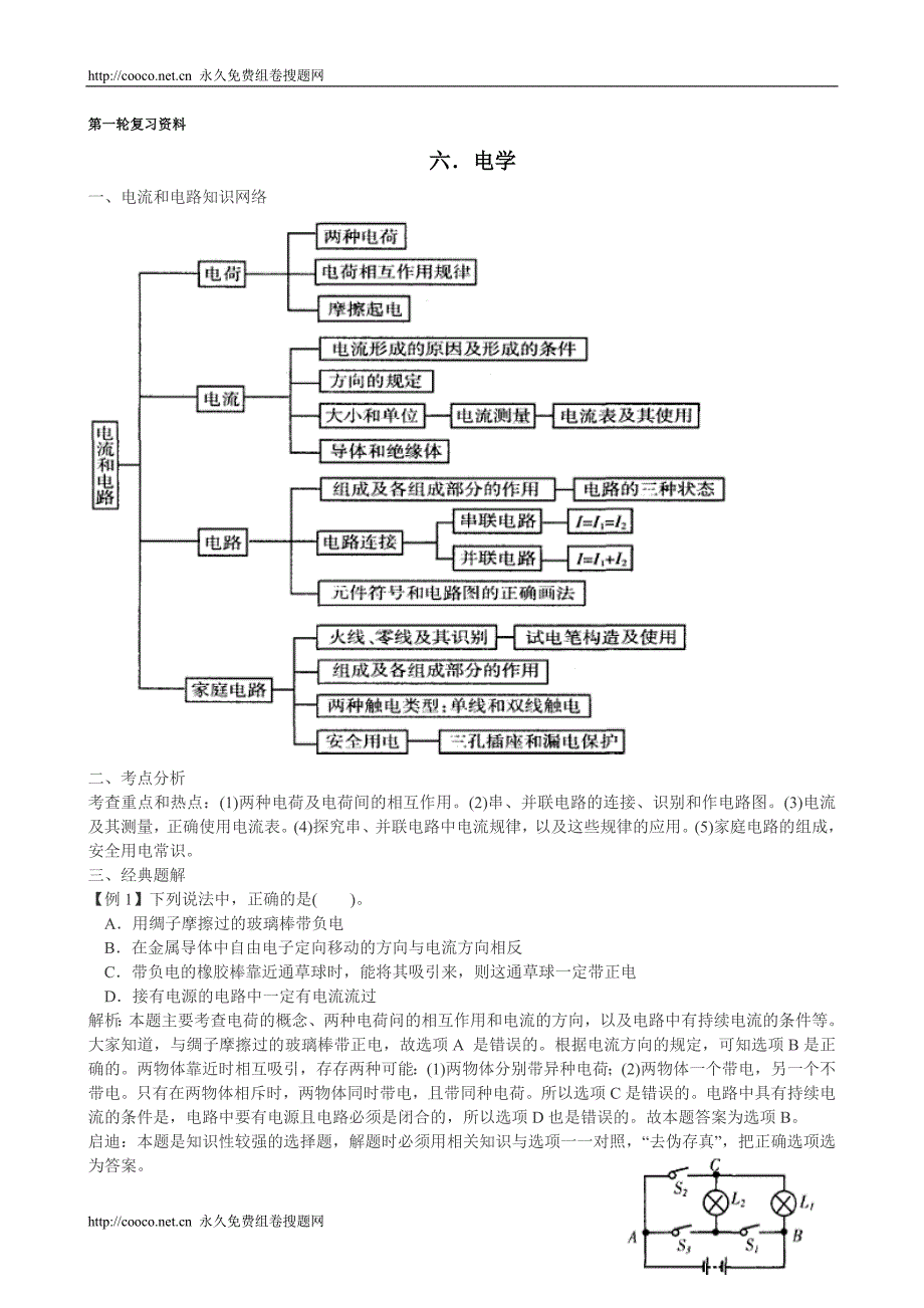 第一轮复习资料电学中考物理_第1页