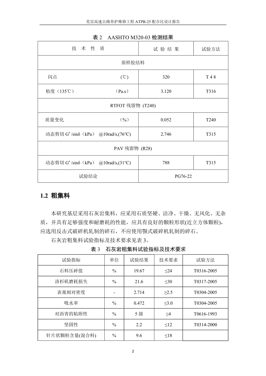 高速公路养护维修工程ATPB-25配合比设计报告_第3页