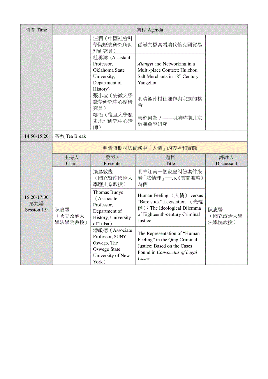 中央研究院明清研究国际学术研讨会议程_第4页