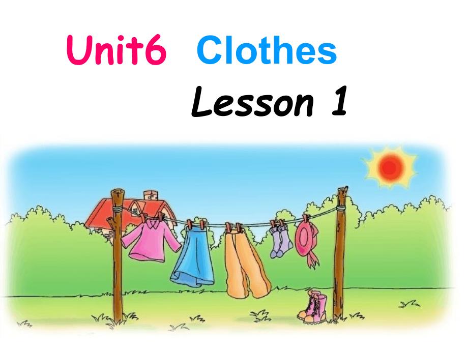 人教版新起点小学英语一年级下册Unit6 Clothes lesson1_第1页