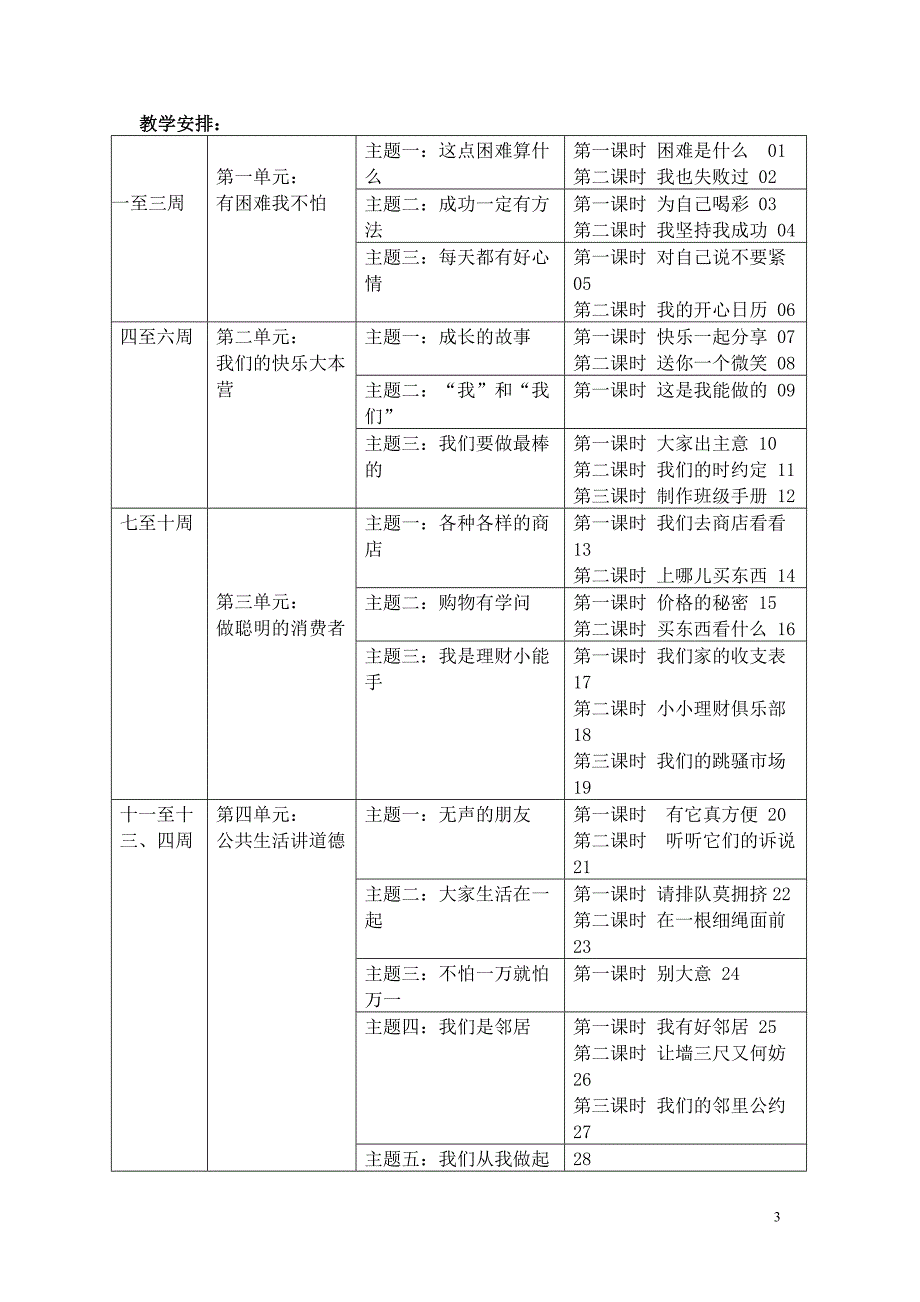 四年级上册品德与社会教案()_第3页