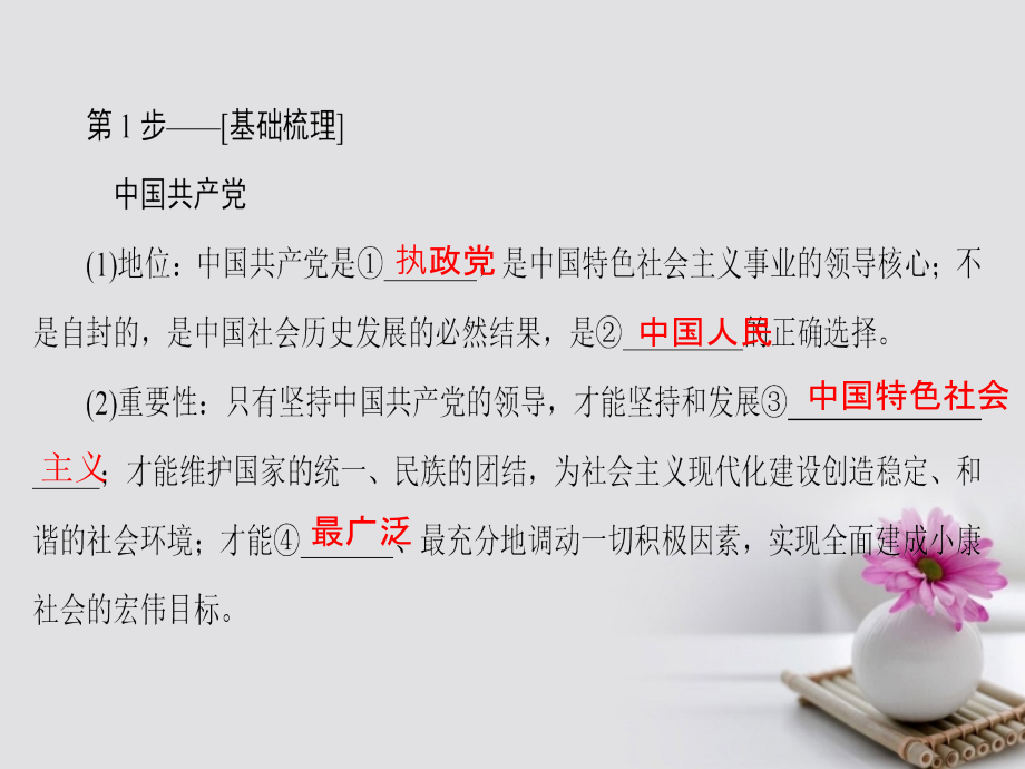 2018高考政治一轮复习第7单元发展社会主义民主政治课时2我国的政党制度课件_第4页