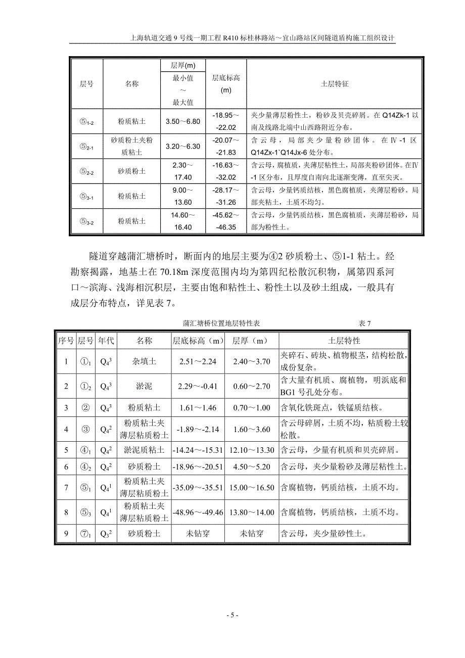 R410标桂林路站～宜山路站区间隧道盾构推进施工组织设计_第5页