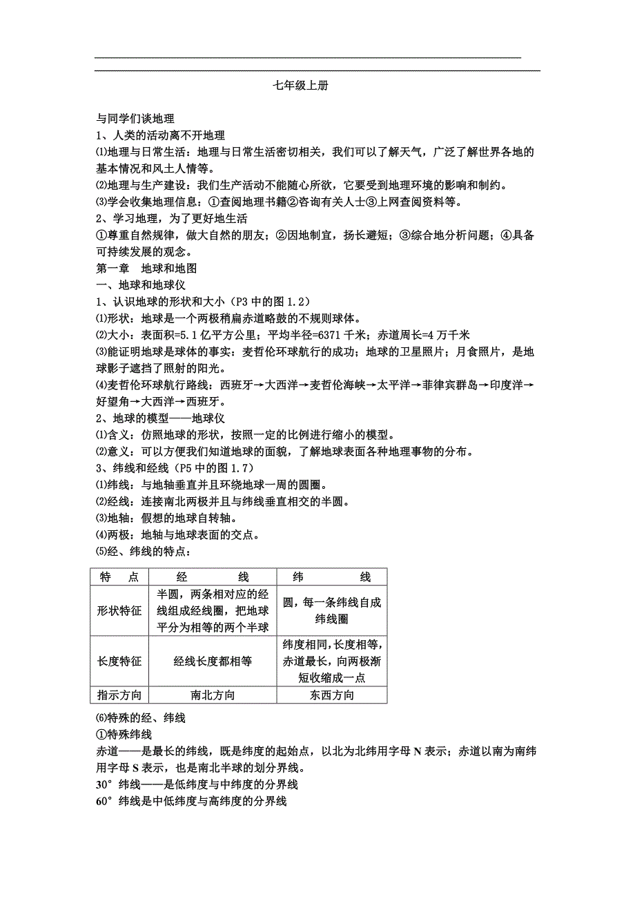 【强烈推荐】初中地理会考复习(人教版)_第1页
