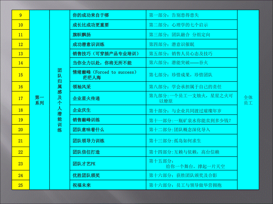 团队凝聚力执行力培训 讲师 课程表_第2页