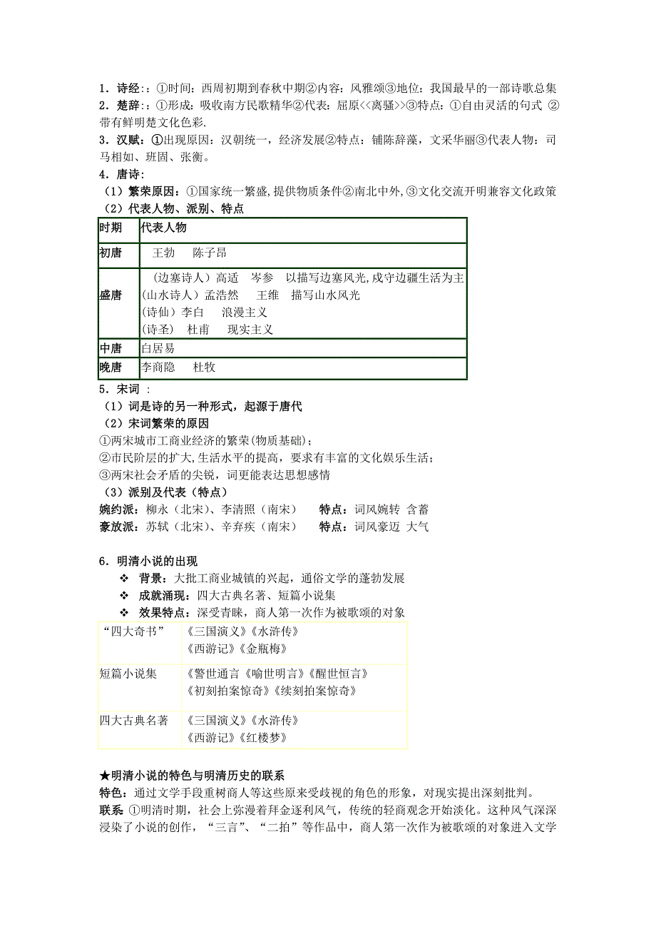 2017岳麓版必修3第二单元《中国古代文艺长廊》word教案_第3页