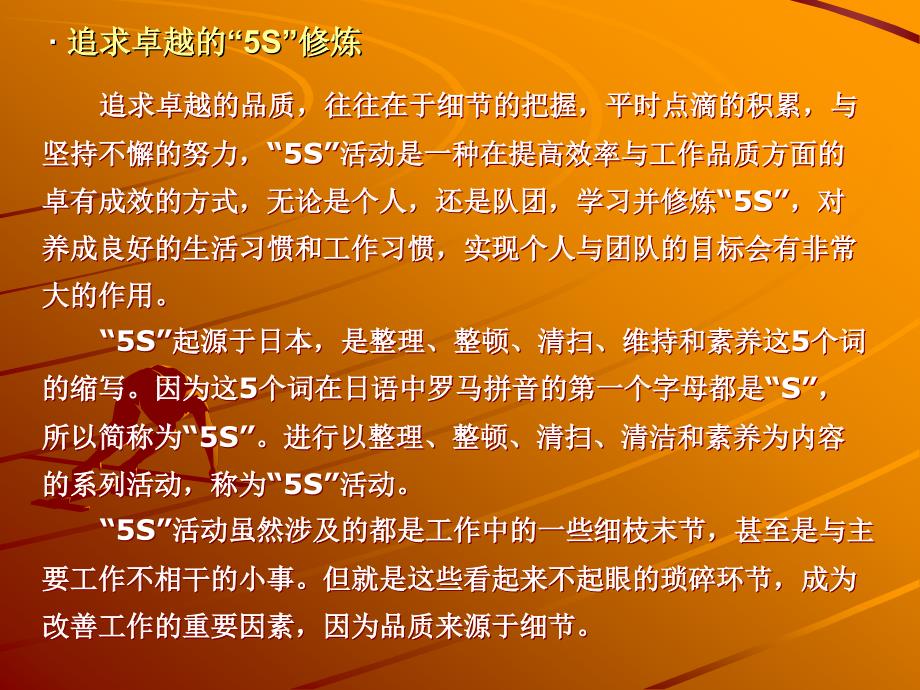 追求卓越的“5s”修炼_第1页