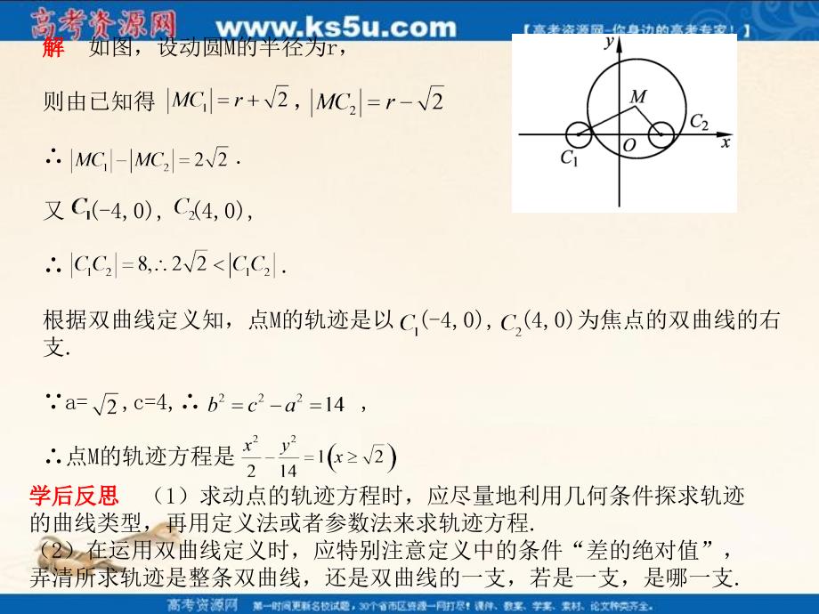 河北省2011年高考数学第一轮总复习知识点检测课件：10.7双曲线_第4页