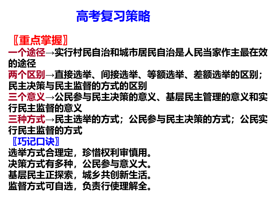 2018《我国公民的政治参与》高三一轮复习课件_第4页