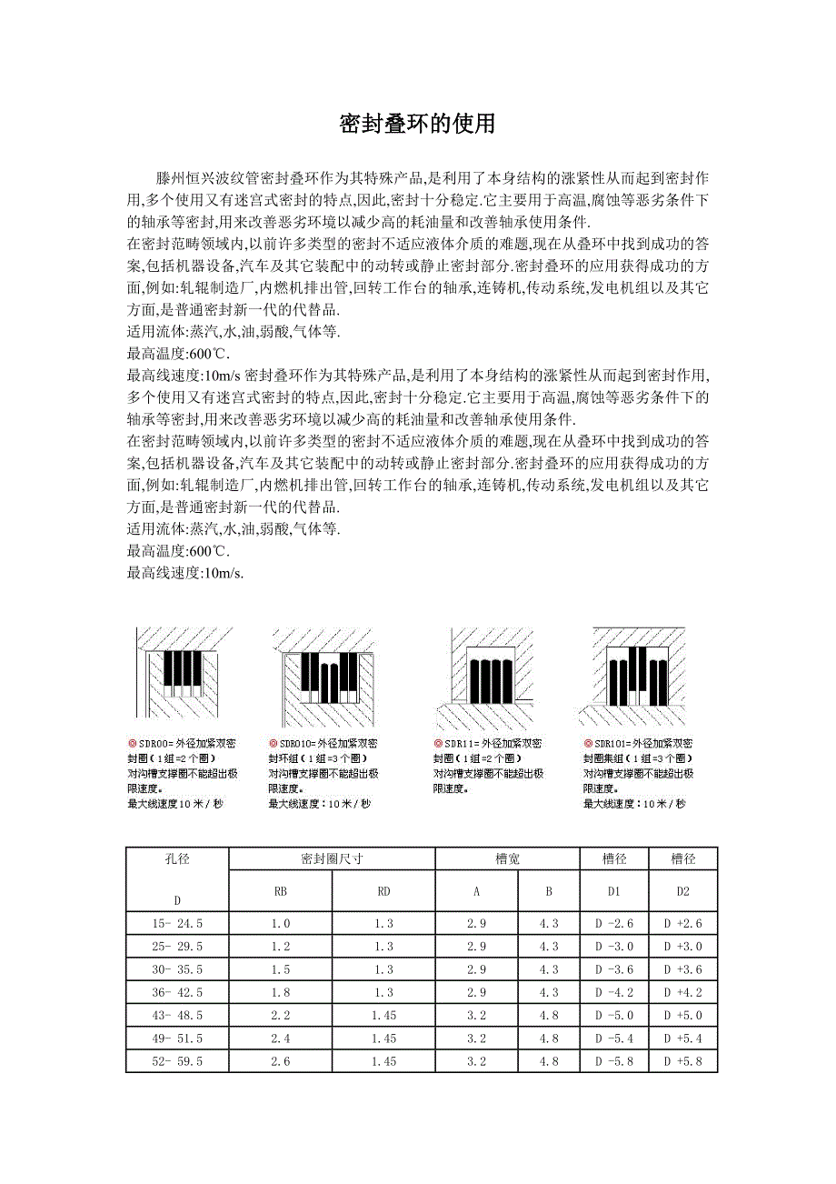 密封叠环的使用_第1页